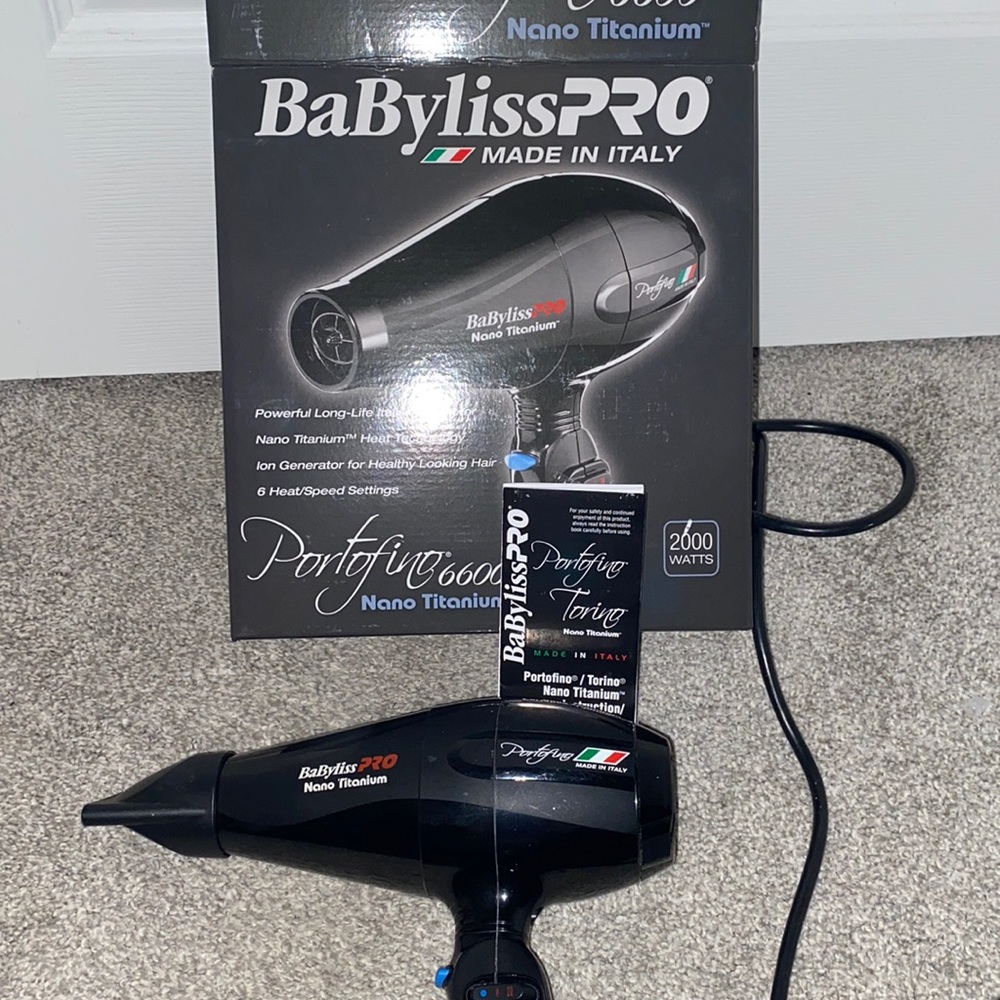 Babyliss Portofino 6600 Nano Titanium Blowdryer